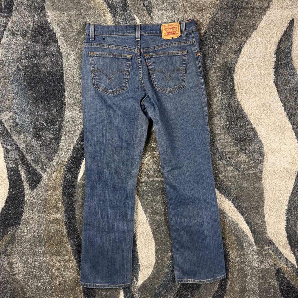 Vintage Y2K Levis 550 Relaxed Bootcut Jeans Womens 10 L Blue Stretch Denim